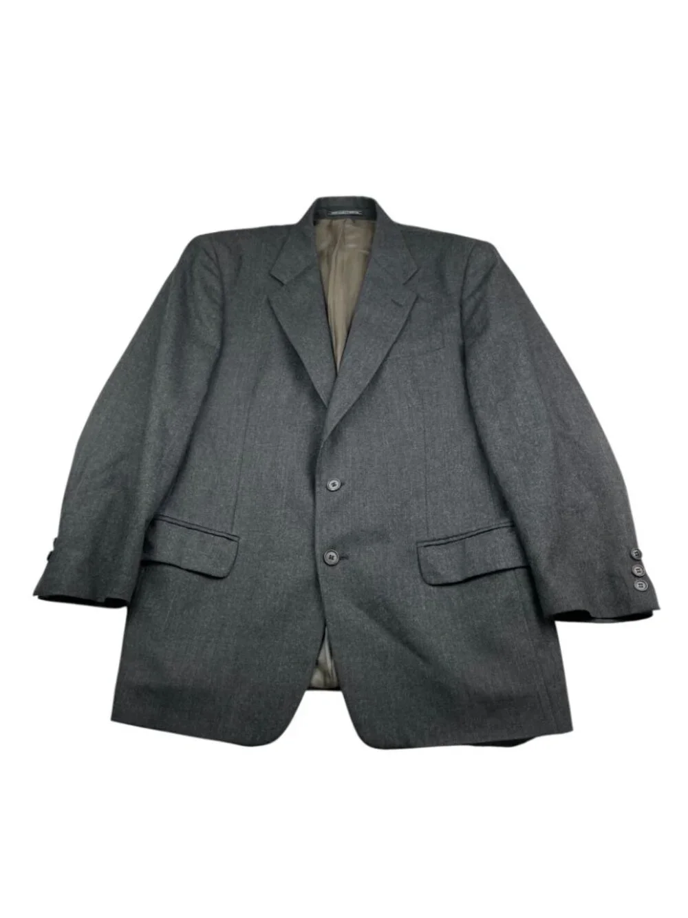 VTG United Colors Of Benetton Men's Flannel Blazer Gray • Italy • 42R US--52 EU